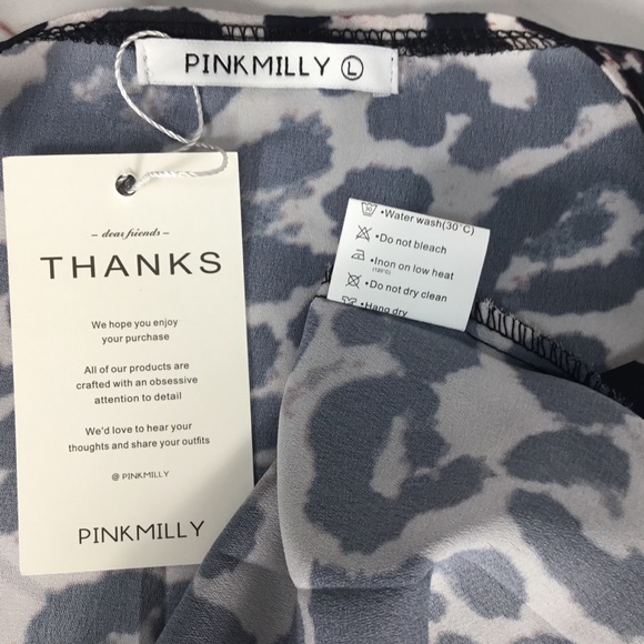 NWT Pink Milly Leopard Cheetah Print Pool Coverup - Picture 5 of 7